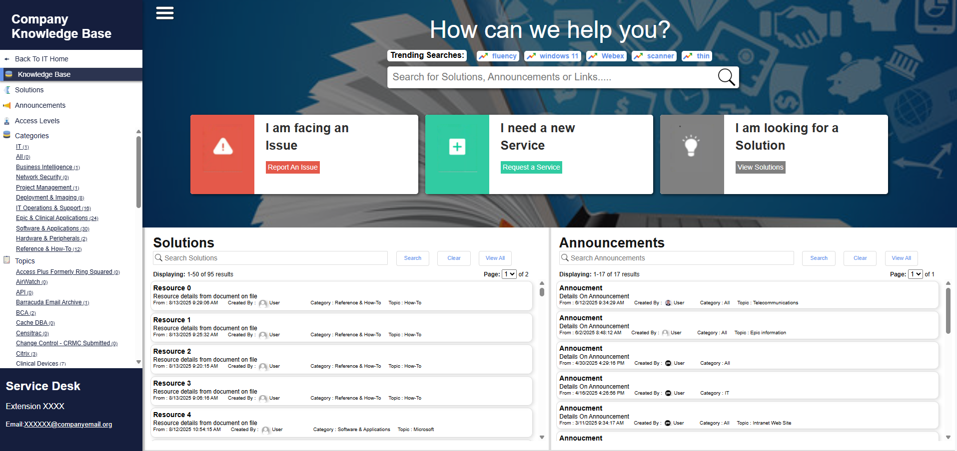 Centralized Knowledge Base